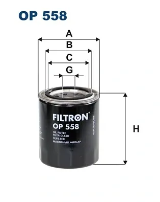 Filtro de aceite OP558 Filtron
