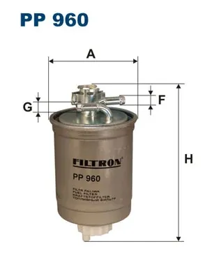 Filtro de combustible PP960 Filtron