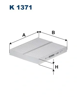 Filtro de habitáculo K1371 Filtron