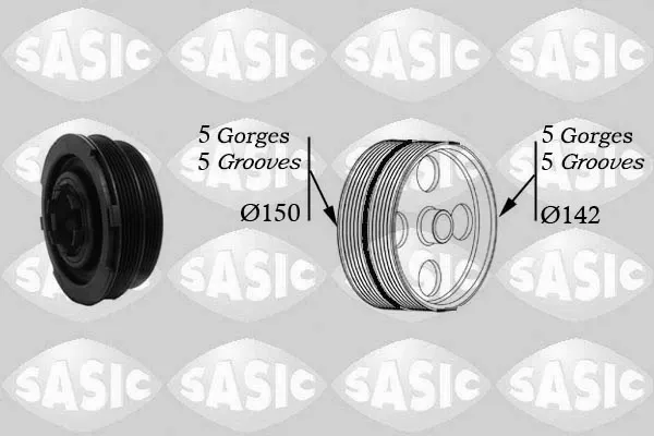 Polea de cigüeñal 2156038 Sasic