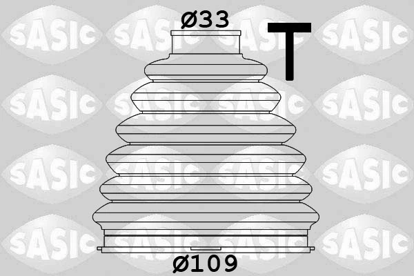Fuelle, árbol de transmisión delantero exterior 1900004 Sasic