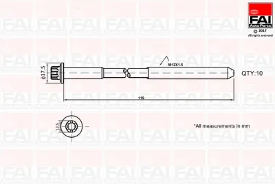 Tornillo de culata FAI B1401