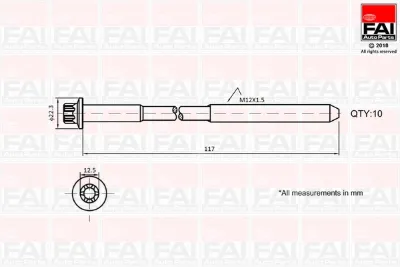 Tornillo de culata FAI B1018