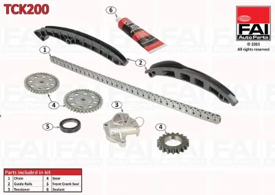 Kit de cadena de distribución FAI TCK200