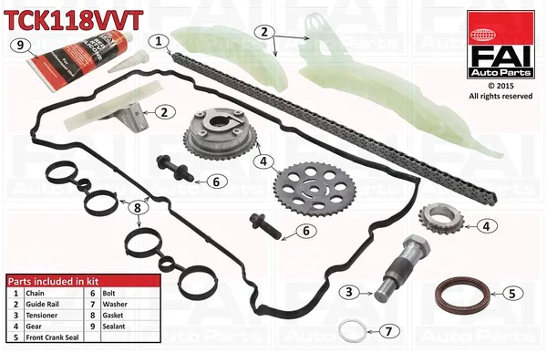 Kit de cadena de distribución TCK118VVT FAI