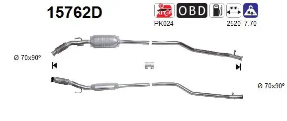 Catalizador 15762D AS/Auto Storm