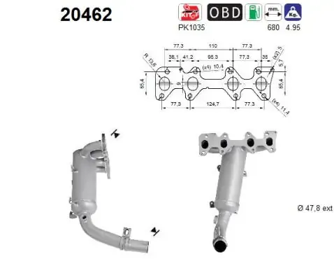 Catalizador Rover 25 RF