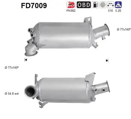 Filtro de partículas FD7009 AS/Auto Storm