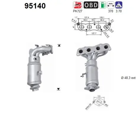 Catalizador 95140 AS/Auto Storm