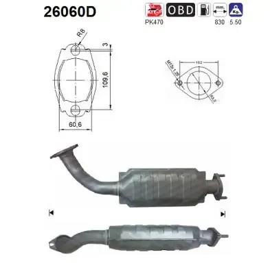 Catalizador Mitsubishi Pajero III