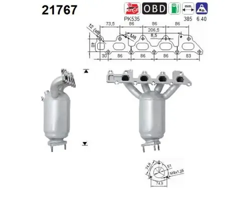 Catalizador 21767 AS/Auto Storm