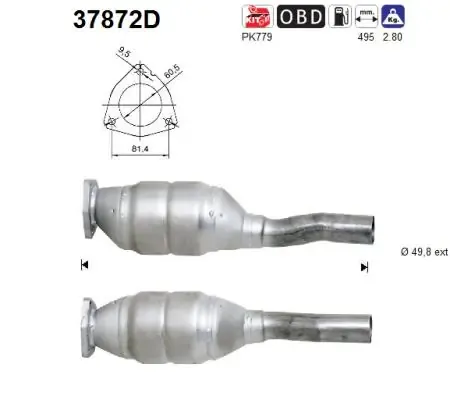 Catalizador 37872D AS/Auto Storm