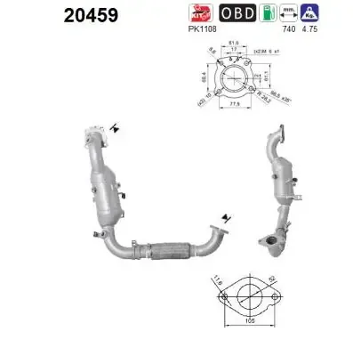 Catalizador 20459 AS/Auto Storm