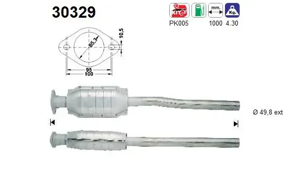 Silenciador central 30329 AS/Auto Storm