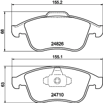 Pastillas de freno 440608746R Nissan/Infiniti