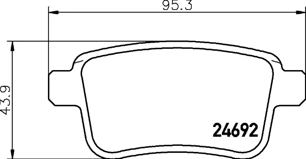 Pastillas de freno traseras 8660006310 Renault (RVI)