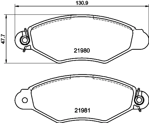 Pastillas de freno 4106000QAG Nissan/Infiniti