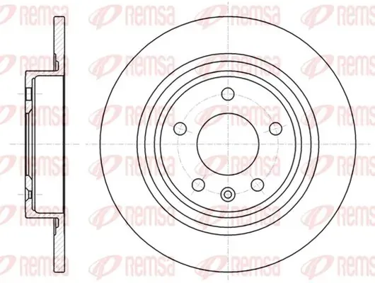 Disco de freno trasero 1687775980 Peugeot/Citroen