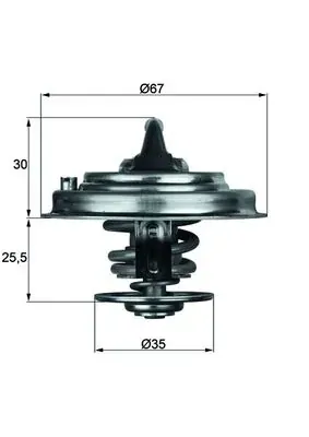 Termostato TX3087D Mahle Original