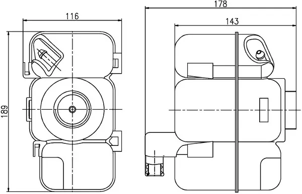 Vaso de expansión CRT206000S Mahle Original