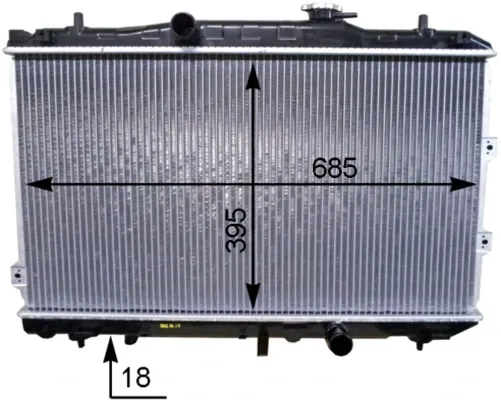 Radiador CR1468000P Mahle Original