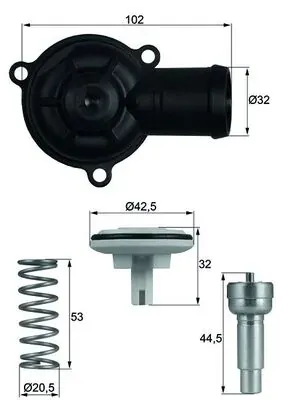 Termostato TI22087D Mahle Original