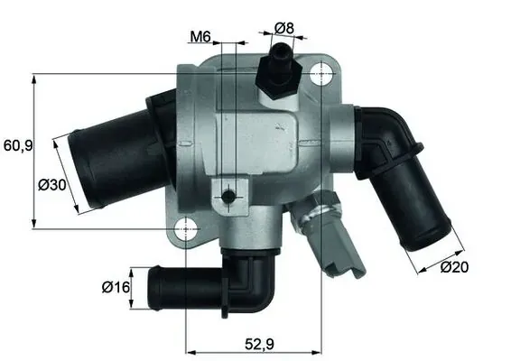 Termostato TI17388 Mahle Original