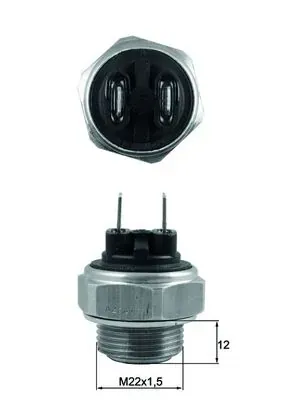 Sensor de temperatura TSW59 Mahle Original