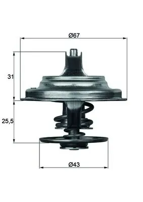 Termostato TX2383D Mahle Original