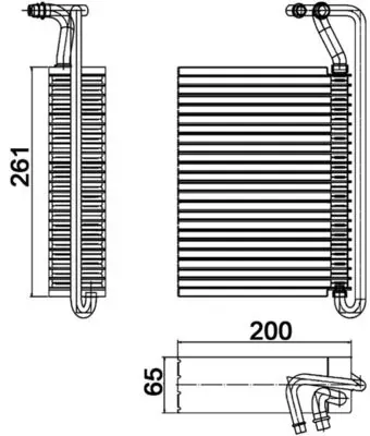 Evaporador de aire acondicionado AE84000P Mahle Original