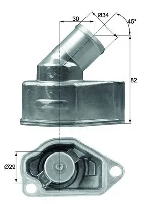 Termostato MAHLE TI987