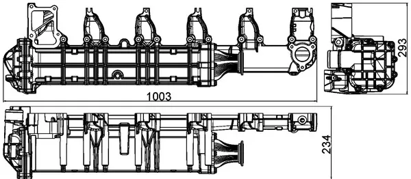 Enfriador de recirculación de gases de escape EGR CE13000P Mahle Original