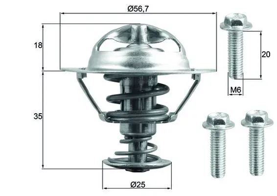 Termostato TX20290D Mahle Original