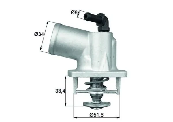 TI 54 92D Mahle Original termostato, refrigerante