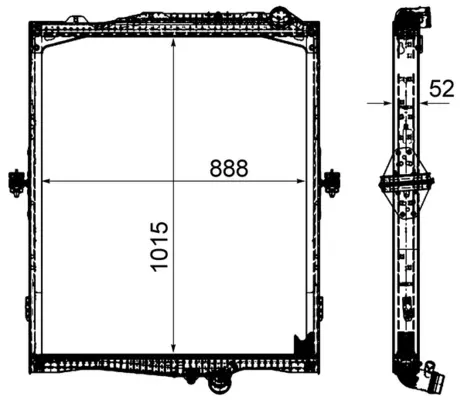 Radiador CR2095000P Mahle Original