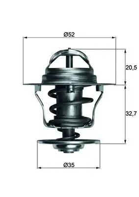 Termostato TX1288D Mahle Original