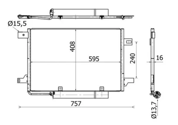 AC369000S Mahle Original condensador aire acondicionado