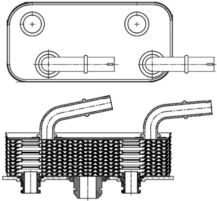 Radiador de refrigeración de la transmisión CLC180000S Mahle Original