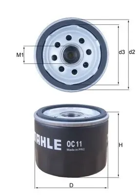 Filtro de aceite OC11 Mahle Original