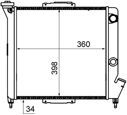 Radiador CR832000S Mahle Original