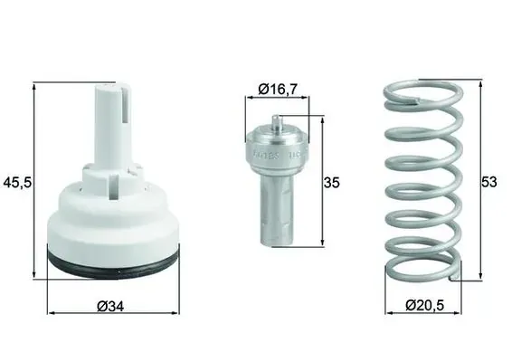 Termostato TX182105D Mahle Original