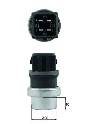 Sensor de temperatura TSE24 Mahle Original