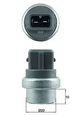Sensor de temperatura TSE23 Mahle Original