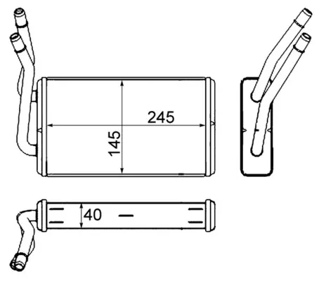 Radiador calefacción AH229000S Mahle Original