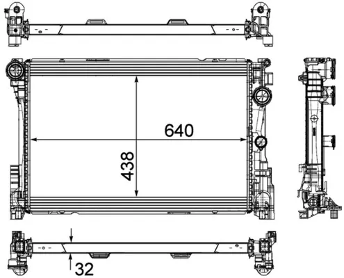 Radiador CR1684000P Mahle Original