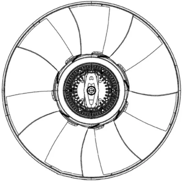 CFF 492 000P Mahle Original rodete ventilador, refrigeración de motor