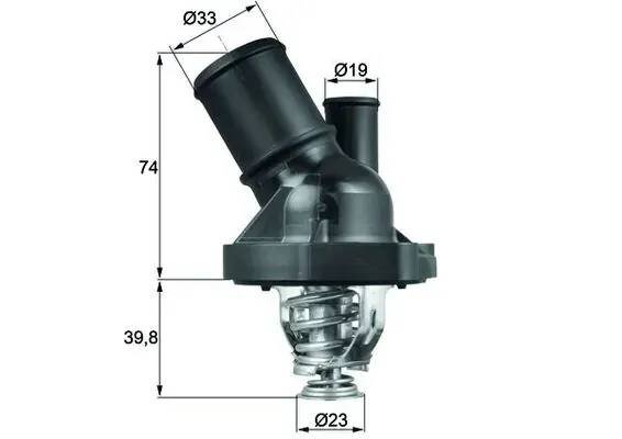 Termostato TI20090 Mahle Original