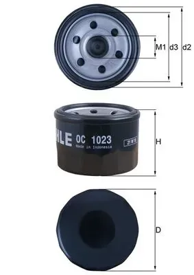 Filtro de aceite OC1023 Mahle Original