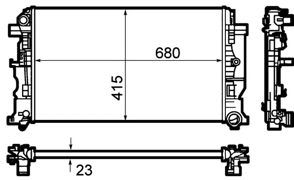 Radiador CR1710000P Mahle Original