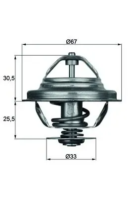 Termostato TX2780D Mahle Original